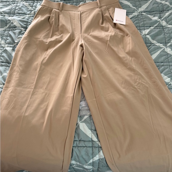 lululemon athletica Pants - lululemon athletica Tan Wide Leg Pants